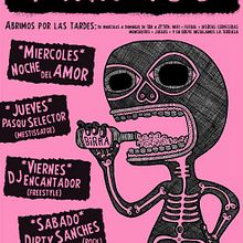 "Carteles Pink Club". Design, and Traditional illustration project by Psikonauta - 09.01.2011