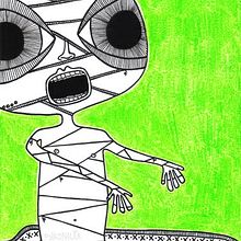 Ilustraciones: "Mounstruos y otros seres". Traditional illustration project by Psikonauta - 09.01.2011