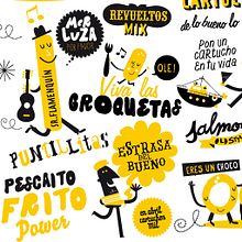 El Cartucho (Bar-Freidor). Un proyecto de Diseño e Ilustración tradicional de Rebombo estudio - 04.09.2011