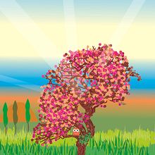Arbol de colores. Design, Traditional illustration, and UX / UI project by Isabel Choin - 09.08.2011
