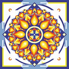 Geometric Mandala Meditation. Design, and Traditional illustration project by Vicente Sánchez - 09.24.2011
