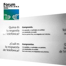 Forum Barcelona 2004 | Gráfica para la exposición de Fundación Telefónica. Design project by MÓNICA BENITO ACÍN - 09.29.2011