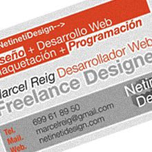 Tarjetas de presentación. Un proyecto de Diseño de Marcel Reig Ibarra - 29.09.2011