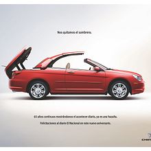 Aviso Felicitaciones chrysler. Publicidade, Design, e Fotografia projeto de Juan Pablo Rabascall Cortizzos - 06.10.2011
