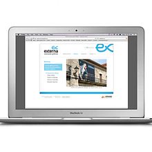 Sitio web de Externa Soluciones Gráficas. Design, UX / UI, IT, and Web Design project by Think Diseño - 10.13.2011