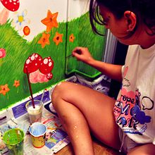Mural infantil. Design, and Traditional illustration project by Sindarta Monleón Herrero - 11.09.2011