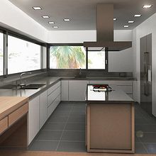 Infografía 3D Cocina. Design, and 3D project by IngenioVirtual - 11.06.2011