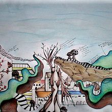 Ilustración | Surrealista Parque de Atracciones . Un progetto di Illustrazione tradizionale di Natacha Côrte-Real Duarte Pessanha - 10.11.2011
