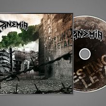 Pandemia - Logotipo, Cd, Myspace.... Een project van Traditionele illustratie, Fotografie y  Muziek van Jaras - 12.11.2011