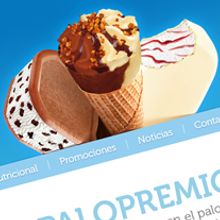 Sitio Web Helados Nordwik. Design, Programming, and UX / UI project by Artico Estudio - 11.16.2011