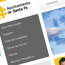 Sitio Web Ayuntamiento Santa Fe. Design, Programming, and UX / UI project by Artico Estudio - 11.16.2011