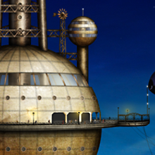 Sky Port. Traditional illustration project by Ana - 11.25.2011
