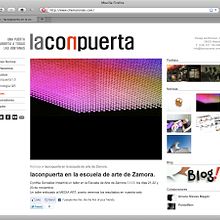 web Laconpuerta. Design, and Programming project by María José Arce - 12.03.2011