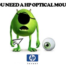 Hp optical mouse. Advertising project by pandorco - 12.06.2011