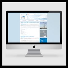 Web AEE, Asociación Empresarial Eólica. Design, and Advertising project by Sonia Palomar Marquez - 12.11.2011