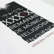 XXXIX Semanas de Música Religiosa. Design project by Tomás Jiménez Jiménez - 12.15.2011