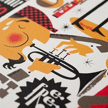 Jazzgrafía. Un proyecto de Diseño e Ilustración tradicional de Rebombo estudio - 21.12.2011