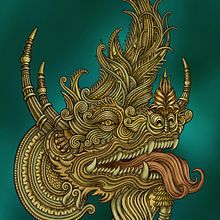 Thai Dragon. Design, and Traditional illustration project by Leone - 12.26.2011