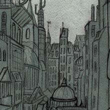 Ciudades imaginarias (Ilustraciones). Traditional illustration project by Andrés Lozano - 01.02.2012