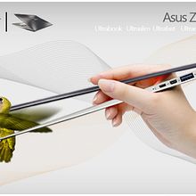 Asus Zenbook. Advertising project by pandorco - 01.03.2012