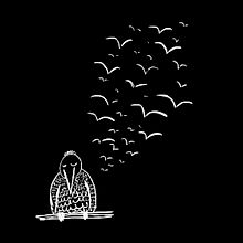 Pajarito quiere volar. Design, and Traditional illustration project by Javier García-Villaraco - 01.11.2012