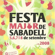 Fiesta Mayor de Sabadell Cartel. Un progetto di Design e Pubblicità di Annia Bandrés Tejada - 11.01.2012