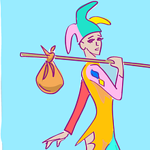 Tarot de Jasmin. Traditional illustration project by Saya Solana - 01.23.2012