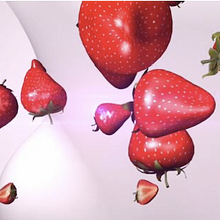 Fragole e panna | 3D. Motion Graphics, and 3D project by Yasmin Manssour - 01.20.2012