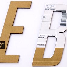 Gadget mail marketing: letras de cartón. Un proyecto de Diseño de Pietro Baruzzi - 22.01.2012