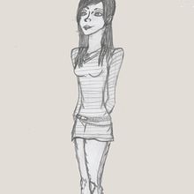 Chica3. Traditional illustration project by Miss Sarie Stein - 02.01.2012