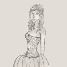 Chica4. Traditional illustration project by Miss Sarie Stein - 02.01.2012