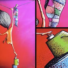 Pintura Sobre Tela. Design, and Traditional illustration project by Javier Casanueva G. - 02.08.2012