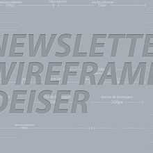 Newsletter Wireframe. Un proyecto de Diseño, UX / UI y Publicidad de J.S.Lop - 14.02.2012