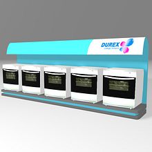Diseño de mueble para exhibicion de cocinas. Un projet de Design  , et 3D de Eduardo Antonio Aguirre Ubilla - 17.02.2012