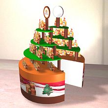 Diseño de arbol navideño doble para exhibicion del producto. Un projet de Design  , et 3D de Eduardo Antonio Aguirre Ubilla - 17.02.2012