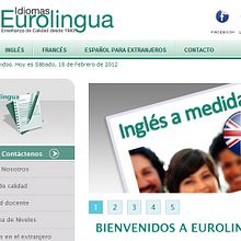 Website Eurolingua. Un progetto di Design, Motion graphics, Illustrazione tradizionale, UX / UI, Informatica e Pubblicità di Enrique Sáez Mata - 18.02.2012