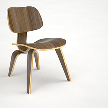 Modelo 3d eames chair_Rhino. Design, and 3D project by virginia - 02.27.2012