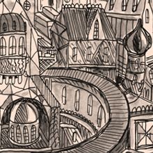 Ciudad imaginaria II. Un projet de Design  et Illustration traditionnelle de Andrés Lozano - 03.03.2012
