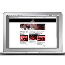 Sitio web Escenamateur. Design, UX / UI, IT, Web Development, and Web Design project by Think Diseño - 03.08.2012