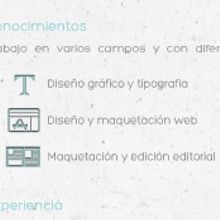 Curriculum Vitae. Un proyecto de Diseño de Soraya Báez - 10.03.2012
