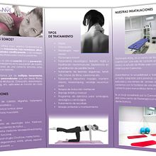 Folleto fisioterapia Noal. Design, Photograph, and Advertising project by Alana García Ortega - 03.10.2012