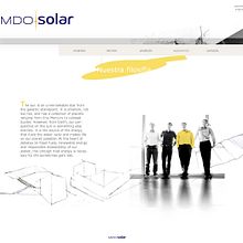 Diseño WEB para MDO solar. Design project by Gabriel Serrano - 03.12.2012