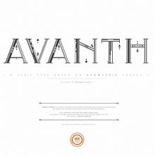 AVANTH typeface. Design, and Traditional illustration project by Noem9 Studio - 03.12.2012