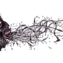 Arterias a boli Bic. Traditional illustration project by Wenceslao Lamas López - 03.14.2012