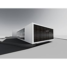 Biblioteca y Sala polivalente en Dosrius Ein Projekt aus dem Bereich Design und 3D von Andreu Cabot - 23.03.2012