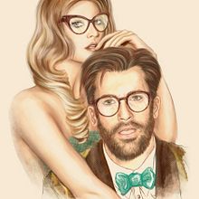 I love your Glasses. Traditional illustration project by toxic_retro - 03.26.2012