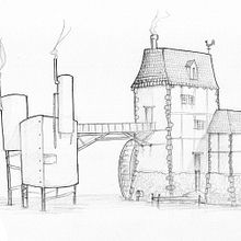 Arquitecturas imaginadas. Traditional illustration project by Germán Valle - 07.19.2014