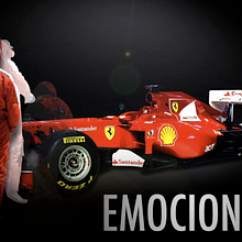 Ferrari y Banco Santander :: Animaciones para Digital Signage . Motion Graphics, Film, Video, TV, UX / UI, and Advertising project by Rubén Mir Sánchez - 04.02.2012