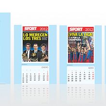 Calendario SPORT 2012. Un progetto di Design e Pubblicità di David Puig - 03.04.2012
