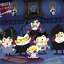 vampirock, rockula y rúcula. Un proyecto de Diseño, Ilustración tradicional, Cine, vídeo y televisión de yanina tiribelli - 03.04.2012